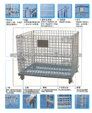 Foldable&amp;Stackable Heavy Duty Wire Mesh Container