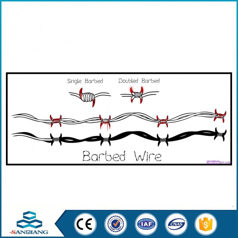 reverse twist pvc coated iron barbed wire manufacturers china