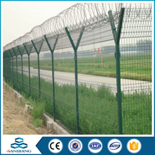 competitive price 3d bending galvanized angled top fence post