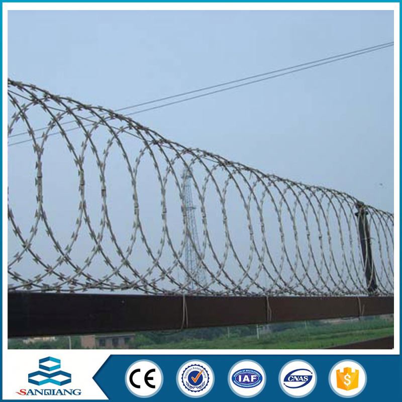 electro-galvanized security steel electric barbed wire mesh supplier
