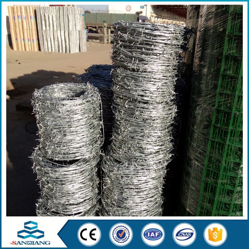 type of low price 12*14 electrical galvanized barbed wire