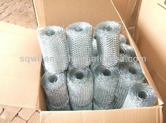 ISO9001 galvanized expanded brick mesh