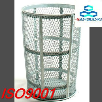 outdoor metal recycling bins