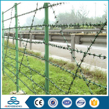 pvc coated sharp shock resistance galvanized barbed wire for security coiled price