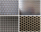 Perforated steel mesh sheet