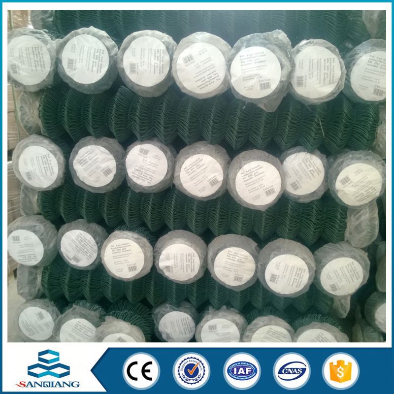 pvc coated used chain link fence for sale factory