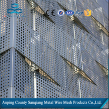 hole punching mesh/perforated sheet steel/used for facade curtain wall/sunscreen/buildingwith appropriate price(anping sanqiang)
