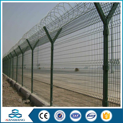 china manufacture 358 high security galvanized 3d bending fence panels price