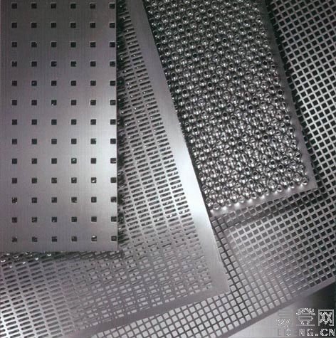 Perforated steel mesh sheet