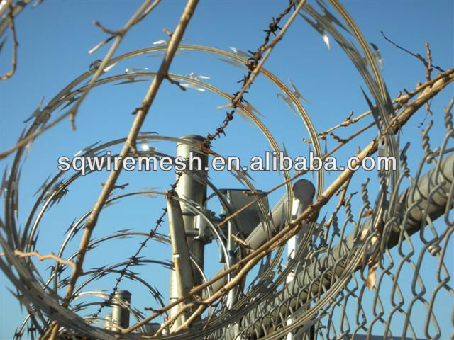 Concertina razor barbed wire cross type (factory)