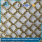 Chain braid ring mesh for building exterior and interior decoration