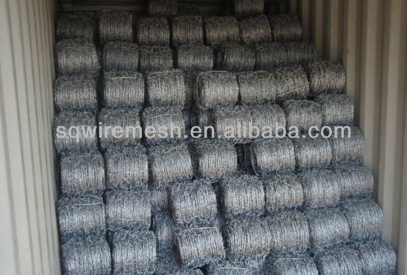 (BWG14x14 or BWG16x16 with1.6 mm 2.1mm 2.5mm wire diameter) electric / hot dipped barbed wire
